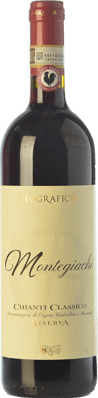23,95 € | 红酒 Geografico Montegiachi 预订 D.O.C.G. Chianti Classico 托斯卡纳 意大利 Sangiovese, Colorino 75 cl