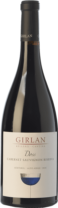 19,95 € | Красное вино Girlan Doss Резерв D.O.C. Alto Adige Трентино-Альто-Адидже Италия Cabernet Sauvignon 75 cl