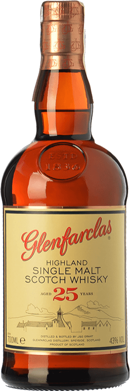 295,95 € Envío gratis | Whisky Single Malt Glenfarclas 25 Años