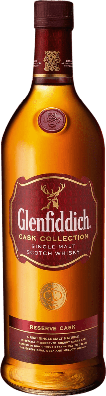 免费送货 | 威士忌单一麦芽威士忌 Glenfiddich Cask Collection Reserve Cask 预订 斯佩塞 英国 1 L