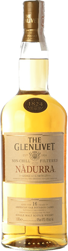Envoi gratuit | Whisky Single Malt Glenlivet Nàdurra Speyside Royaume-Uni 16 Ans 1 L
