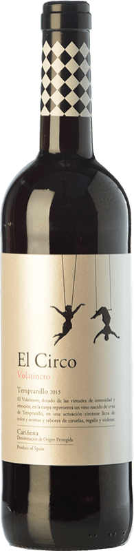 Envio grátis | Vinho tinto Grandes Vinos El Circo Volatinero Jovem D.O. Cariñena Aragão Espanha Tempranillo 75 cl