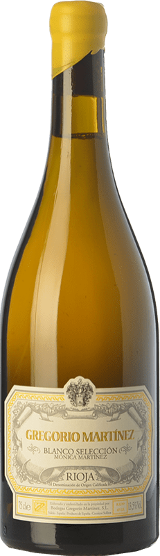 32,95 € | White wine Gregorio Martínez Selección Mónica Martínez Aged D.O.Ca. Rioja The Rioja Spain Viura Bottle 75 cl