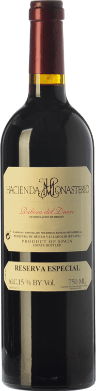 123,95 € Envío gratis | Vino tinto Hacienda Monasterio Especial Reserva D.O. Ribera del Duero