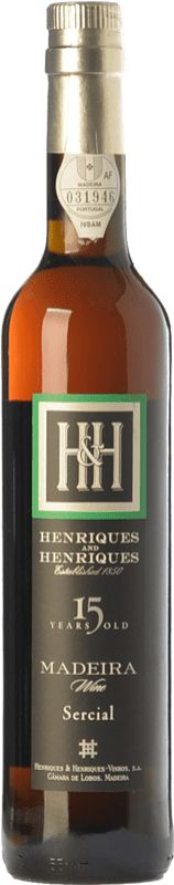 送料無料 | 強化ワイン H&H Henriques & Henriques 15 I.G. Madeira マデイラ島 ポルトガル Sercial ボトル Medium 50 cl