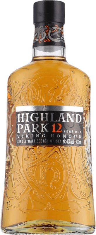 免费送货 | 威士忌单一麦芽威士忌 Highland Park Viking Honour 高地 英国 12 岁 70 cl