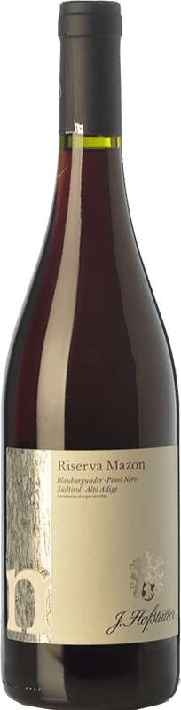52,95 € Free Shipping | Red wine Hofstätter Pinot Nero Mazon D.O.C. Alto Adige Trentino-Alto Adige Italy Pinot Black Bottle 75 cl