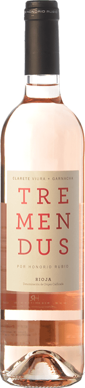 Envio grátis | Vinho rosé Honorio Rubio Tremendus Clarete Jovem D.O.Ca. Rioja La Rioja Espanha Grenache, Viura 75 cl