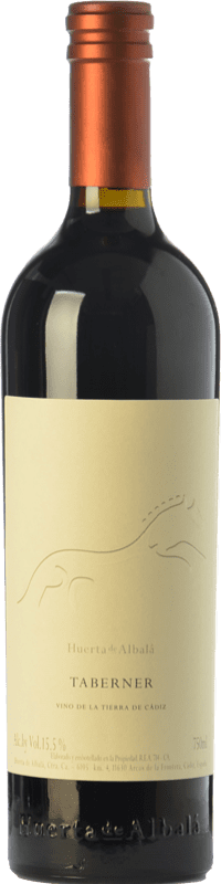 24,95 € Free Shipping | Red wine Huerta de Albalá Taberner Crianza I.G.P. Vino de la Tierra de Cádiz Andalusia Spain Merlot, Syrah, Cabernet Sauvignon Bottle 75 cl