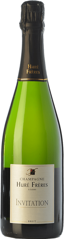Free Shipping | White sparkling Huré Frères Invitation A.O.C. Champagne Champagne France Pinot Black, Chardonnay, Pinot Meunier 75 cl