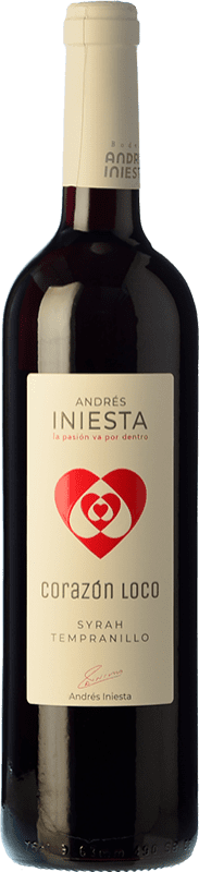 6,95 € | Red wine Iniesta Corazón Loco Joven I.G.P. Vino de la Tierra de Castilla Castilla la Mancha Spain Tempranillo, Graciano Bottle 75 cl
