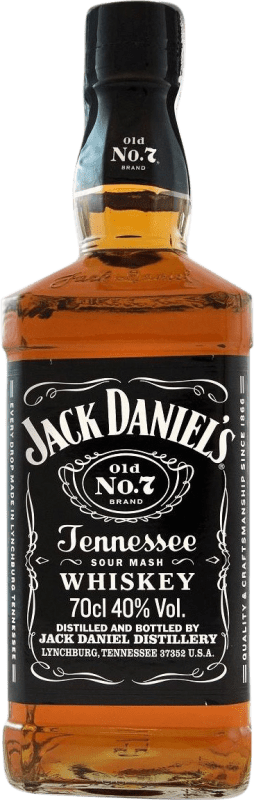 Envio grátis | Whisky Bourbon Jack Daniel's Old Nº 7 Tennessee Estados Unidos 70 cl