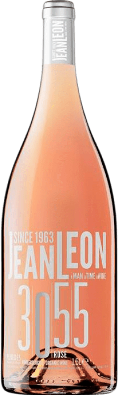 33,95 € Envío gratis | Vino Rosado Jean Leon 3055 Rosé — Rosado D.O. Penedès Botella Magnum 1,5 L