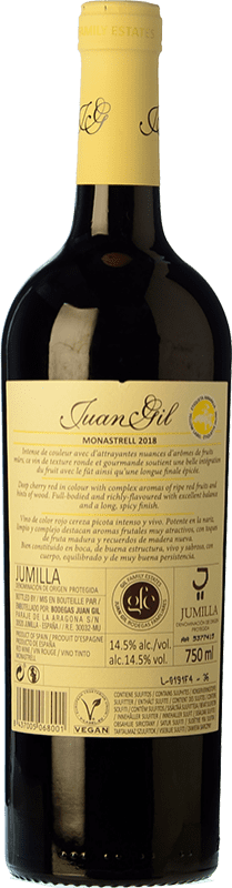 6,95 € | Red wine Juan Gil Etiqueta Amarilla Joven D.O. Jumilla Castilla la Mancha Spain Monastrell Bottle 75 cl