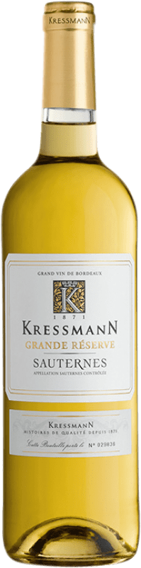 14,95 € | Белое вино Kressmann Гранд Резерв A.O.C. Sauternes Бордо Франция Sauvignon White, Sémillon 75 cl