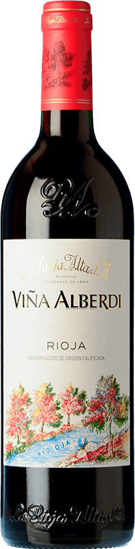 16,95 € Free Shipping | Red wine Rioja Alta Viña Alberdi Crianza D.O.Ca. Rioja The Rioja Spain Tempranillo Bottle 75 cl