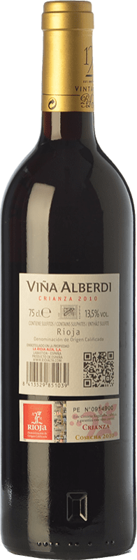 17,95 € Free Shipping | Red wine Rioja Alta Viña Alberdi Crianza D.O.Ca. Rioja The Rioja Spain Tempranillo Bottle 75 cl