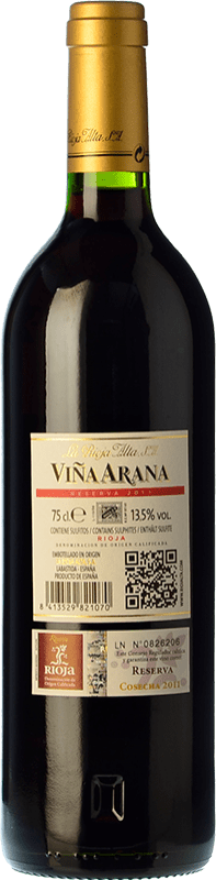 44,95 € Free Shipping | Red wine Rioja Alta Viña Arana Reserva D.O.Ca. Rioja The Rioja Spain Tempranillo, Mazuelo Bottle 75 cl