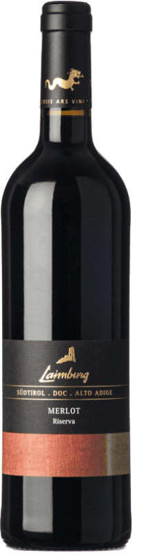17,95 € Free Shipping | Red wine Laimburg Riserva Reserva D.O.C. Alto Adige Trentino-Alto Adige Italy Merlot Bottle 75 cl