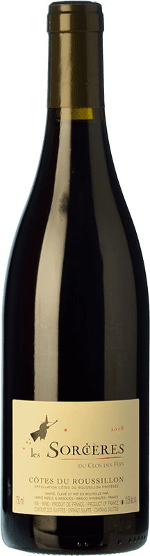 14,95 € | Красное вино Le Clos des Fées Les Sorcières Молодой A.O.C. Côtes du Roussillon Лангедок-Руссильон Франция Syrah, Grenache, Carignan 75 cl