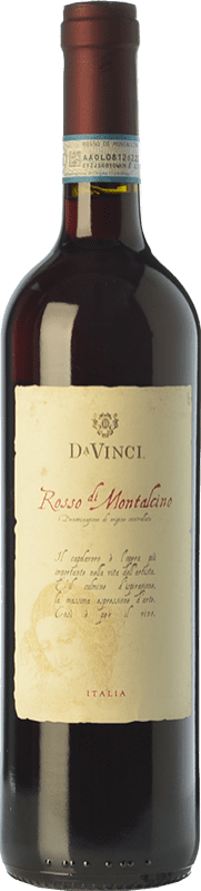 13,95 € Free Shipping | Red wine Leonardo da Vinci Da Vinci D.O.C. Rosso di Montalcino Tuscany Italy Sangiovese Bottle 75 cl