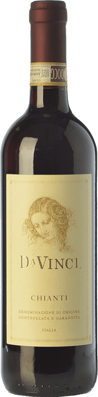 10,95 € | Red wine Leonardo da Vinci Da Vinci D.O.C.G. Chianti Tuscany Italy Merlot, Sangiovese Bottle 75 cl