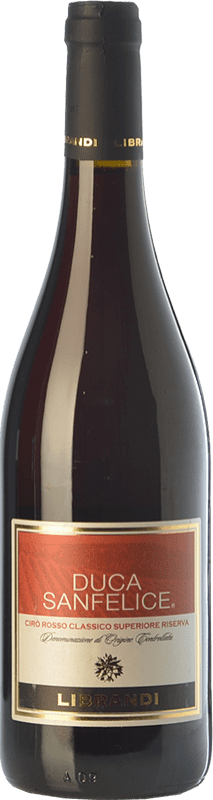 12,95 € | Красное вино Librandi Rosso Riserva Duca Sanfelice Резерв D.O.C. Cirò Calabria Италия Gaglioppo 75 cl