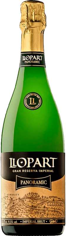 21,95 € | Blanc mousseux Llopart Imperial Panoramic Brut Grande Réserve D.O. Cava Catalogne Espagne Macabeo, Xarel·lo, Chardonnay, Parellada 75 cl