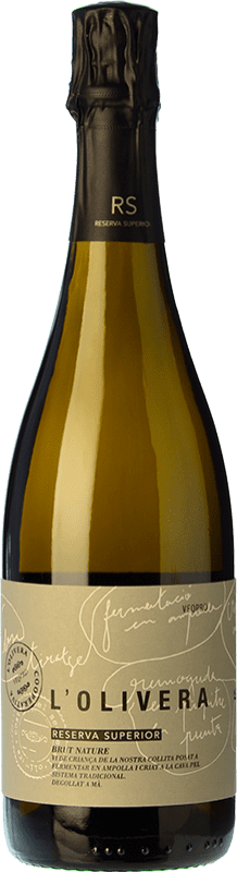 18,95 € | Blanc mousseux L'Olivera Brut Nature Grande Réserve D.O. Costers del Segre Catalogne Espagne Macabeo, Chardonnay, Parellada 75 cl