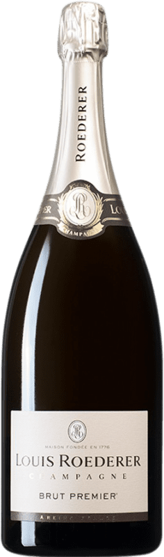 Бесплатная доставка | Белое игристое вино Louis Roederer Brut — брют 1er Premier Гран Резерва A.O.C. Champagne шампанское Франция Pinot Noir — Пино Нуар, Chardonnay — Шардоне, Pinot Meunier — Пино Менье Бутылка Империал Мафусаил 6 L