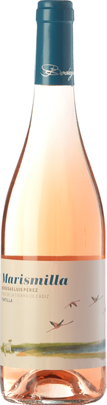 10,95 € Free Shipping | Rosé wine Luis Pérez Marismilla I.G.P. Vino de la Tierra de Cádiz Andalusia Spain Tintilla de Rota Bottle 75 cl