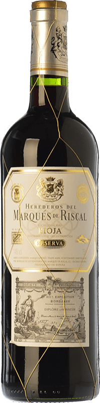 41,95 € | Rotwein Rioja Tempranillo Riscal Marqués Spanien de Reserve Rioja D.O.Ca. La