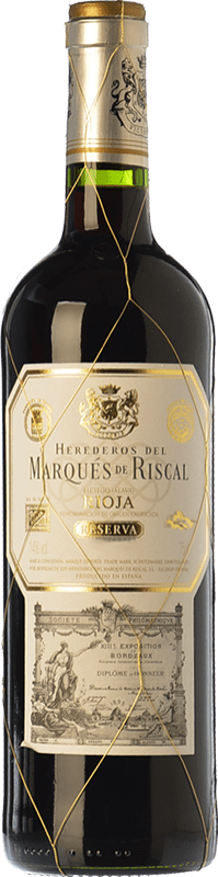 63,95 € 免费送货 | 红酒 Marqués de Riscal 预订 D.O.Ca. Rioja 瓶子 Magnum 1,5 L