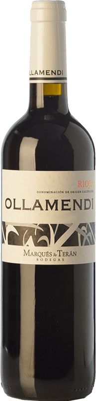 8,95 € | Red wine Marqués de Terán Ollamendi Crianza D.O.Ca. Rioja The Rioja Spain Tempranillo Bottle 75 cl
