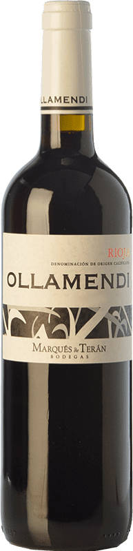6,95 € Kostenloser Versand | Rotwein Marqués de Terán Ollamendi Crianza — Kurze Fassreifung D.O.Ca. Rioja