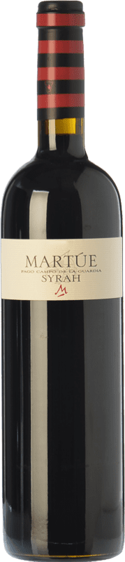 18,95 € Free Shipping | Red wine Martúe Crianza D.O.P. Vino de Pago Campo de la Guardia Castilla la Mancha Spain Syrah Bottle 75 cl