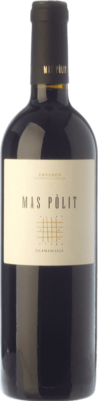 14,95 € Free Shipping | Red wine Mas Pòlit Negre Joven D.O. Empordà Catalonia Spain Syrah, Grenache, Cabernet Sauvignon Bottle 75 cl