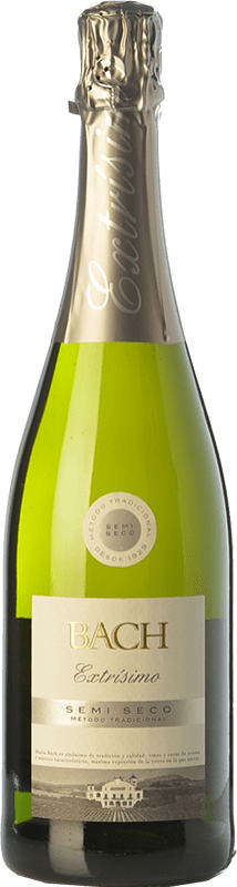 9,95 € 送料無料 | 白スパークリングワイン Bach Extrísimo セミドライ セミスイート 若い D.O. Cava