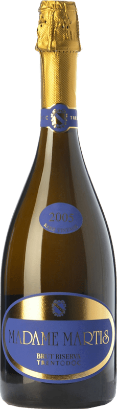 Envoi gratuit | Blanc mousseux Maso Martis Madame Martis Réserve D.O.C. Trento Trentin Italie Pinot Noir, Chardonnay, Pinot Meunier 75 cl