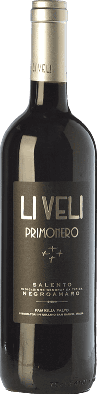 9,95 € Free Shipping | Red wine Li Veli Primonero I.G.T. Salento Campania Italy Primitivo, Negroamaro Bottle 75 cl