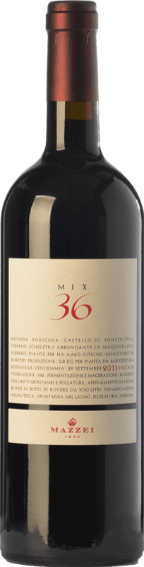 62,95 € | Red wine Mazzei Mix 36 I.G.T. Toscana Tuscany Italy Sangiovese Bottle 75 cl