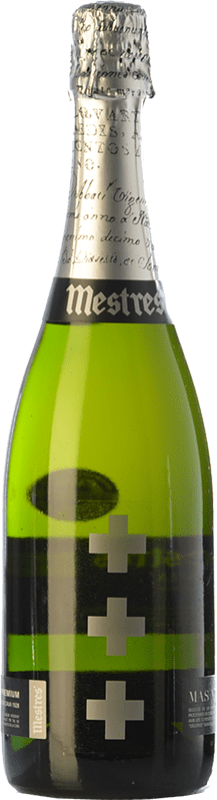 Envoi gratuit | Blanc mousseux Mestres Mas Via Brut Grande Réserve D.O. Cava Catalogne Espagne Macabeo, Xarel·lo, Parellada 75 cl