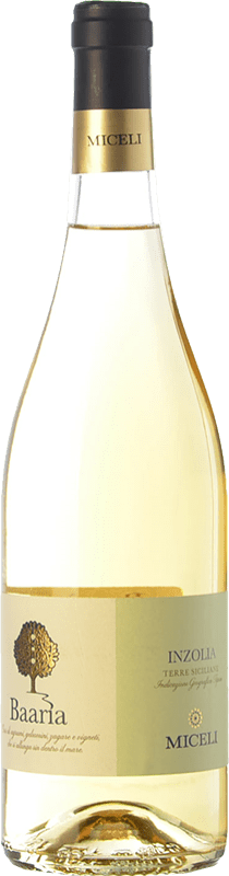 Envoi gratuit | Vin blanc Miceli Baaria Inzolia I.G.T. Terre Siciliane Sicile Italie Insolia 75 cl