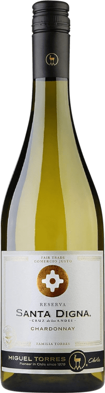 Free Shipping | White wine Miguel Torres Santa Digna I.G. Valle Central Central Valley Chile Chardonnay 75 cl