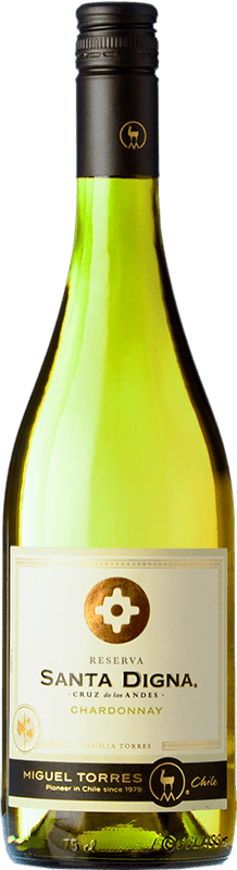 免费送货 | 白酒 Miguel Torres Santa Digna I.G. Valle Central 中央谷地 智利 Chardonnay 75 cl