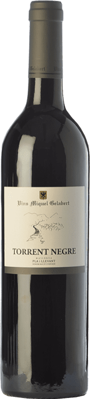 16,95 € Free Shipping | Red wine Miquel Gelabert Torrent Negre Crianza D.O. Pla i Llevant Balearic Islands Spain Merlot, Syrah, Cabernet Sauvignon Bottle 75 cl