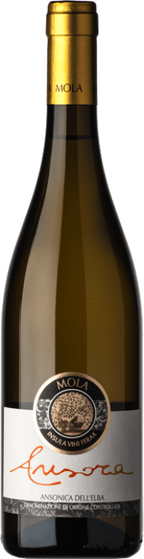 Envoi gratuit | Vin blanc Mola Ansonica Ansora D.O.C. Elba Toscane Italie Malvasía, Ansonica, Procanico 75 cl