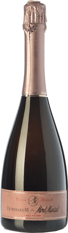 Envio grátis | Espumante rosé Mont Marçal Extremarium Brut Nature Jovem D.O. Cava Catalunha Espanha Pinot Preto 75 cl