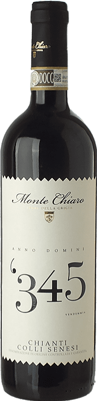 10,95 € | Красное вино Monte Chiaro Anno Domini '345 Colli Senesi D.O.C.G. Chianti Тоскана Италия Sangiovese, Malvasia Black, Colorino, Canaiolo, Foglia Tonda, Barsaglina 75 cl