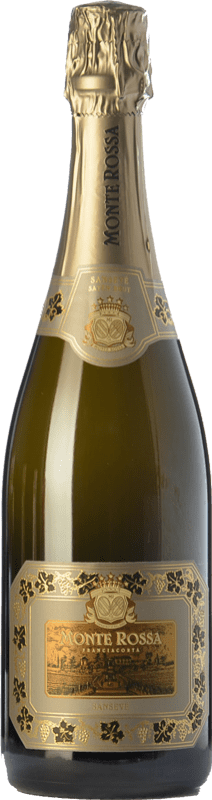 Бесплатная доставка | Белое игристое Monte Rossa Sansevè Satèn D.O.C.G. Franciacorta Ломбардии Италия Chardonnay 75 cl